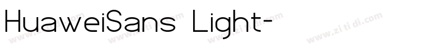 HuaweiSans Light字体转换